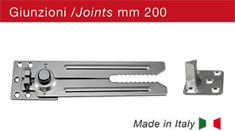 Joints for modular sofas. Original product made in Italy